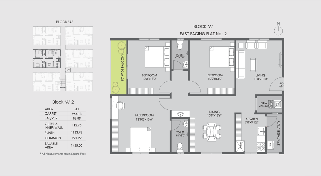 Block A East Facing Flat No. 2