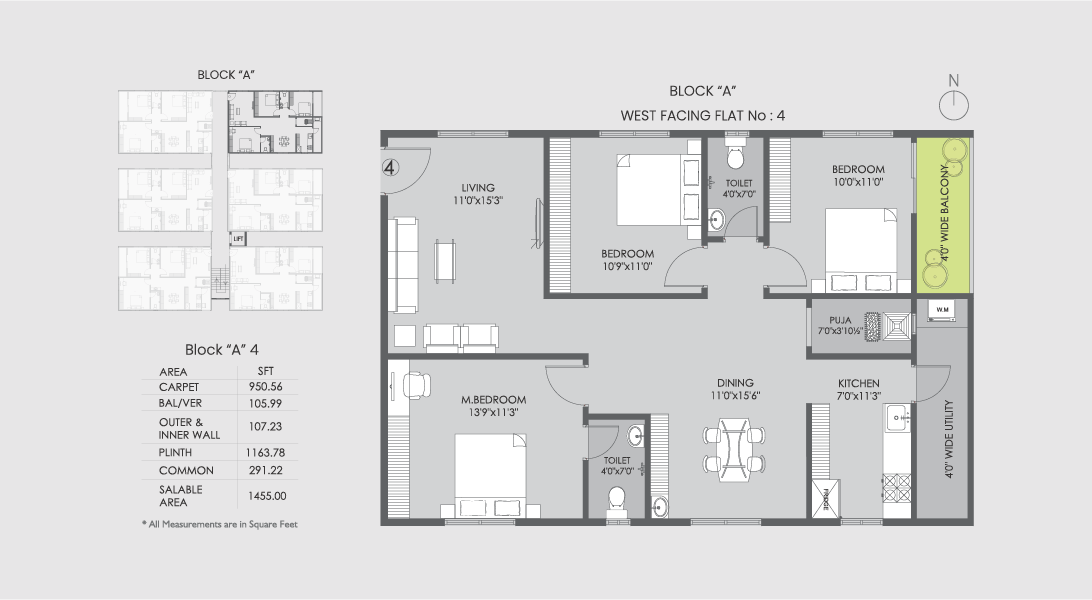 Block A East Facing Flat No. 4